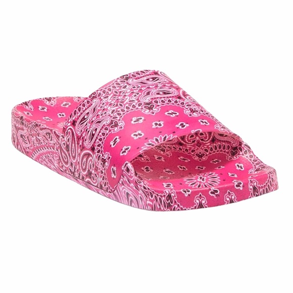 Steve Madden Shoes - Steve Madden Sofi Printed Slide Sandal Pink Size 7